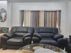 Black Leather Sofa