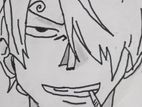 Black Leg Sanji Art