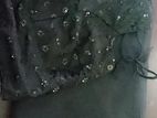 Black saree with blouse