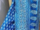 ব্লক স্ক্রিন প্রিন্ট সিল্ক শাড়ি