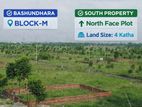 Block-M || 4katha plot north facing bashundhara