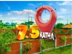 Block-M 7.5 katha south face plot sell