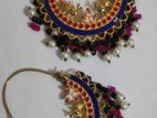 Blue & Pink Mixed Color Earring