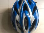 Blue and White Helmet