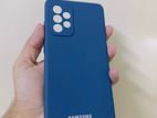 Blue Samsung A72 5G unused Phone Case with Multi-Camera Cutouts