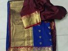 blue saree