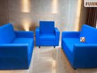 Blue Sofa Set