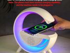 Bluetooth Speaker & FM Radio With Wireless Mobile Charger, LED Lamp