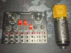 bm 100fx microphone & V8s sound card