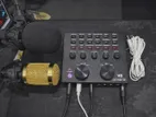 Bm800 Microphone + V8 Live Sound Card