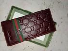 Gucci Long wallet ( premium ) 100 % chamra