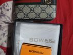 BOWEISI Genuine Leather Moneybag Men