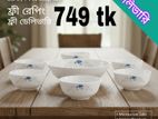 *Brand New 7 Pcs Opal Glass Soup Set