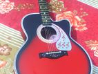 Brand new red black and blue acoustic guitar(গিটার)