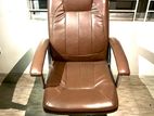 Brown Leather Boss Chair
