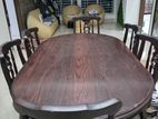 Burmatic segun wood chairs with dining table