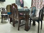 ব্যবহৃত ৬টি চেয়ার ডাইনিং টেবিল।