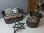 Cane Sofa with RFL Wooden Tea Table FOR SALE!!!