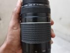 Cannon Zoom Lense 75-300mm with protector & hand carry beg