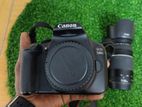 Canon 1300D with 75-300 zoom lens full fresh like new condition
