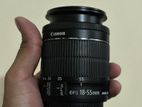 Canon 18-55 STM Zoom Lens with Cap Filter.