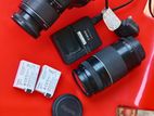 Canon 600D with 18-55 lens and 75-300mm zoom