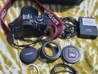 canon 600d with 50mm prime lens..and all accessories