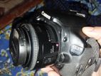 Canon 600D With 50mm Prime Lense+ 2 Bettery