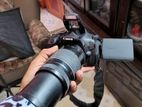 Canon 600d With 75-300 zoom lens and others accessories