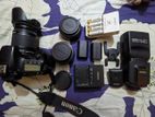 Canon 60D With 2 lens & 2battery manual Flash