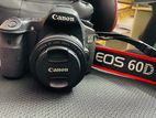 Canon 60D with 50 mm 1.8 Lens and Speedlite