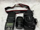 Canon 60D with 50mm Prime & 18-55mm kit Lens
