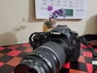 Canon 60D with lense and stand