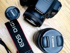 Canon 700D with prime and kit lens