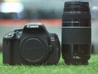 canon 700D+75-300mm lens