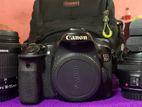 Canon 70d with 50 prime & kit