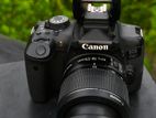 Canon 750d Japan Body with Lens and 3 battery setup