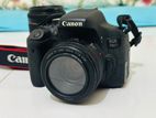 Canon 750d with 50mm prime lens