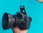 canon 800D with 50mm prime lens 1.8..