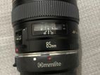 Canon 85 mm lens & Sony adapter for E50 camera