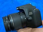 Canon eos 4000d widi system with 18-55 mm lens