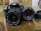 Canon EOS 650D with 2 lenses