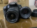 Canon EOS 650D with 2 lenses