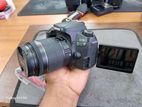 Canon eos 77d with 18-55 mm lens full setup