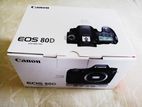 Canon EOS 80D with 18-55mm kit lens and Camera accessories