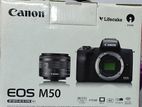 Canon EOS M50 With EF-M 15-45mm IS STM Full box available