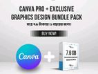 Canva Pro + Exclusive Graphics Design Bundle Pack