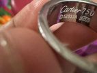 Cartier 750, আঙুলের রিং, ৬.৫৬ গ্রাম=৮ আনা ৫ রতি ৩ পয়েন্ট, সাদা স্বর্ণ