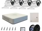 CC Camera 04-Pcs, 500GB and 04 Channel full Packages