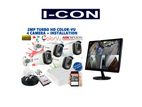 CC#139-8Pcs Hikvision ColorVu Full Color Camera & Monitor Packages